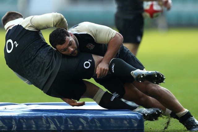 Ellis Genge came through training unscathed on Friday to ease England's injury concerns