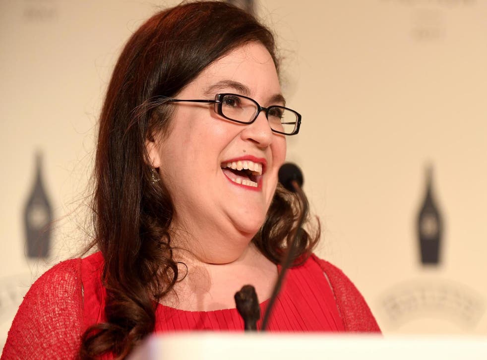 Author Naomi Alderman wins the 2017 Baileys Women's Prize for Fiction for her novel 'The Power' at the Royal Festival Hall on 7 June, 2017 in London, England.