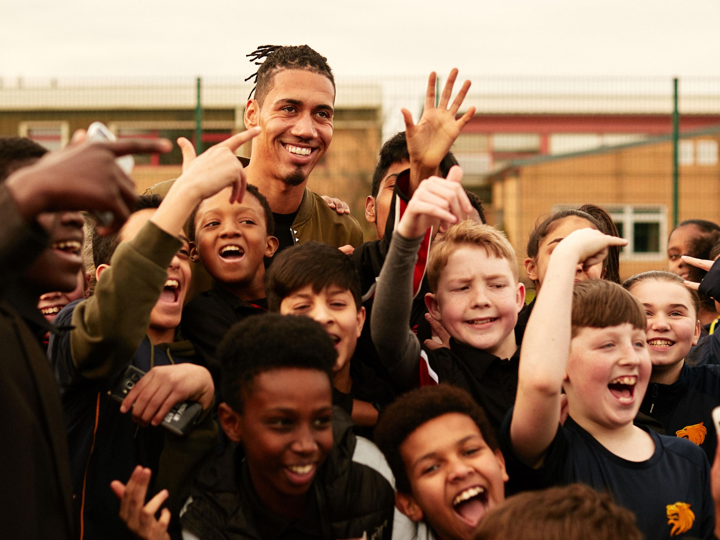 Chris Smalling has become a patron of charity Football Beyond Borders