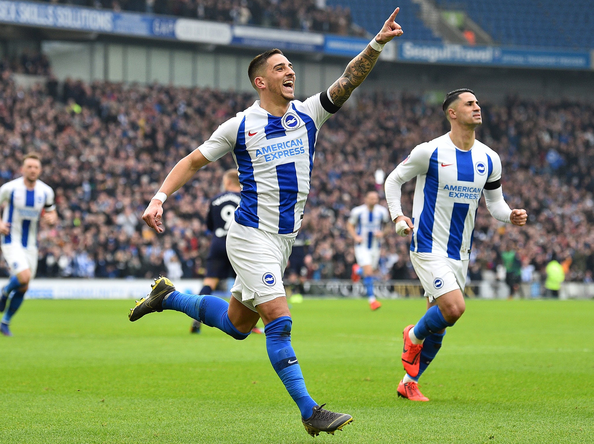 Brighton vs Derby result: Ashley Cole's first ever FA Cup goal in vain as home side reach quarter-finals Brighton vs Derby result: Ashley Cole's first ever FA Cup goal in vain as home side reach quarter-finals