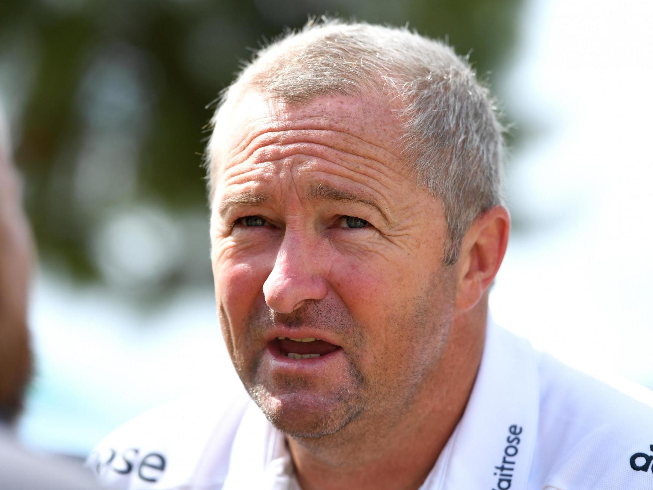 England coach Paul Farbrace speaks during a press conference