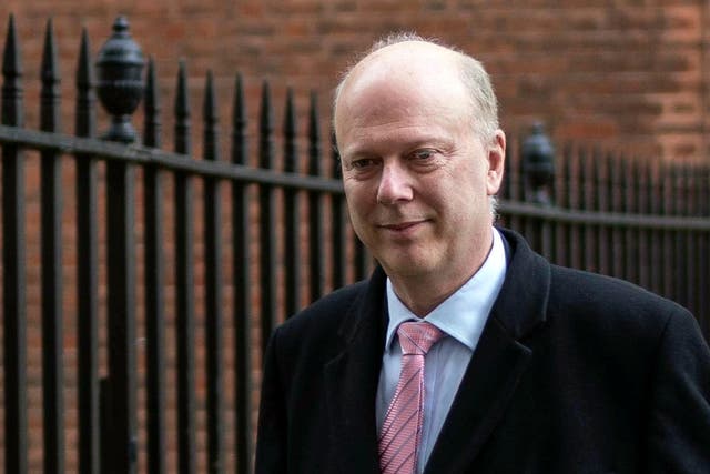 Secretary of State for Transport Chris Grayling leaves after a Cabinet Meeting in Downing Street, Central London, Britain, 12 February 2019.