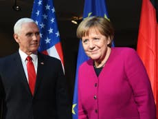 Angela Merkel defends Nato allies after criticism from Mike Pence