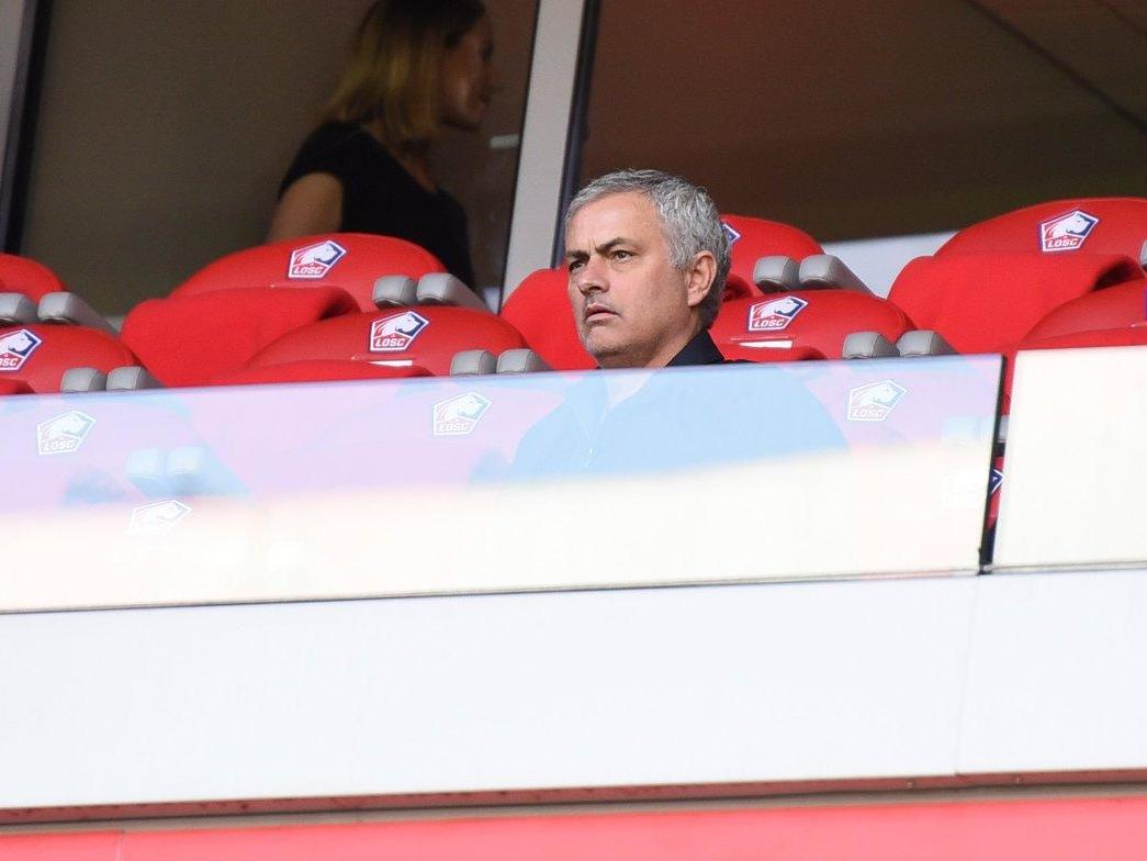 Jose Mourinho attends Lille’s home match vs Montpellier