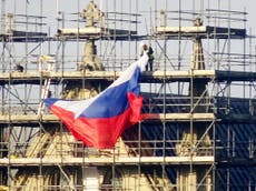 Russian flag hung from Salisbury Cathedral, year after novichok attack