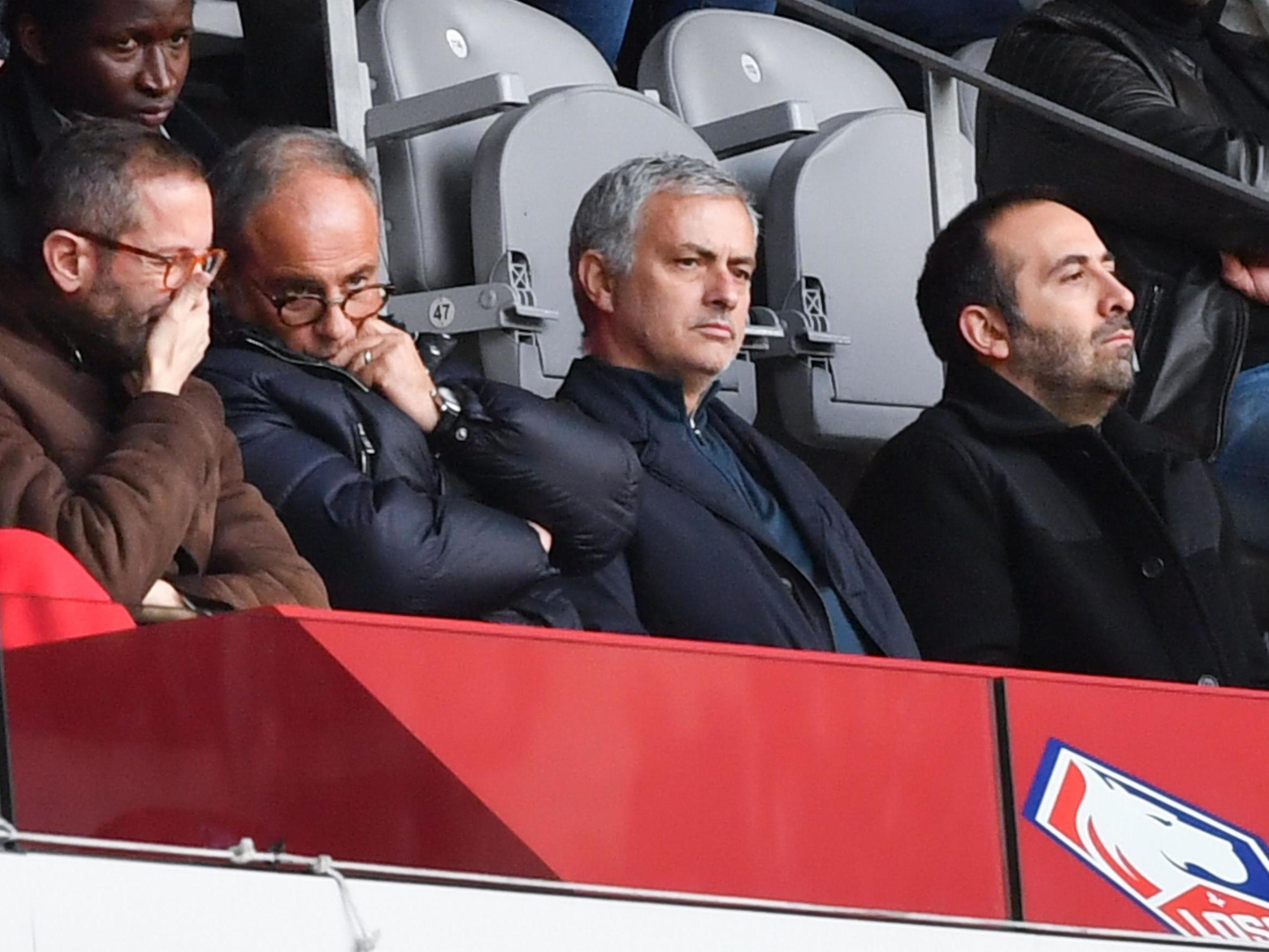 Mourinho attended Lille vs Montpellier in February