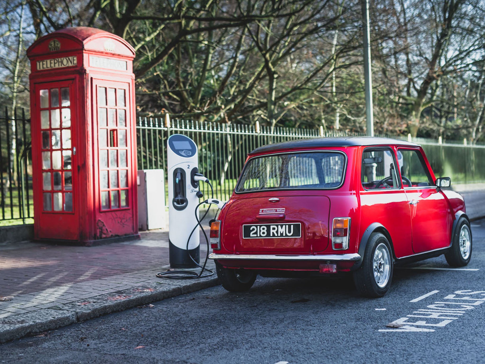 The first electrified classic Mini to be launched to the public