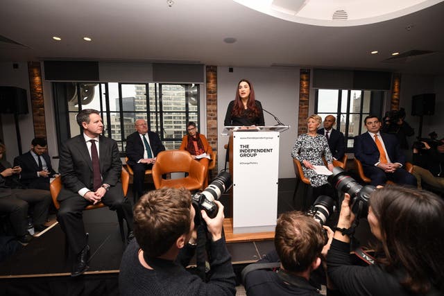 Labour MP Luciana Berger announces her resignation from the Labour Party at a press conference on February 18, 2019 in London, England
