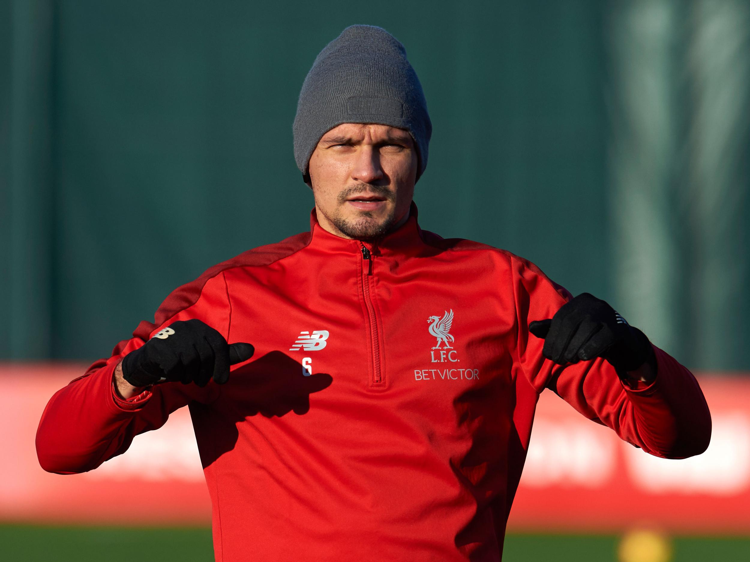 Dejan Lovren has not played since injuring his hamstring last month