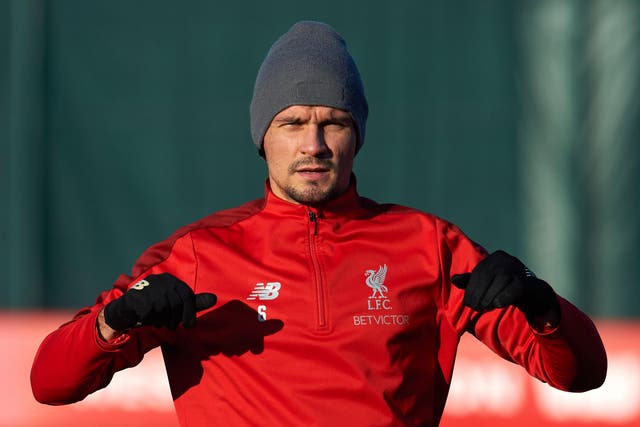 Dejan Lovren has not played since injuring his hamstring last month
