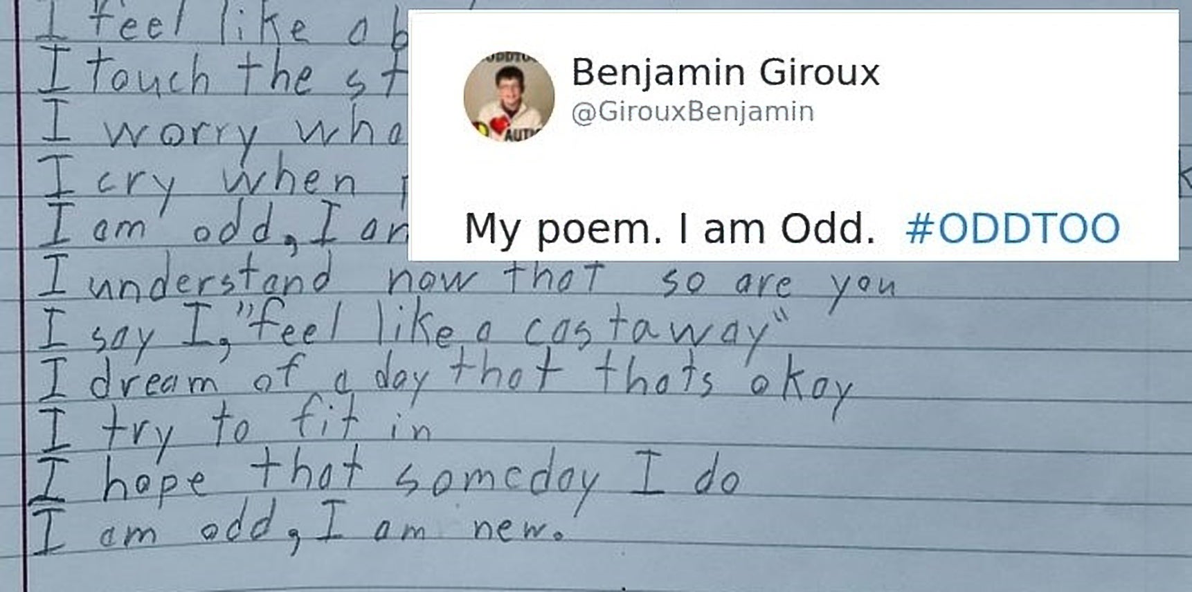 I Am Odd, I Am New by Benjamin Giroux