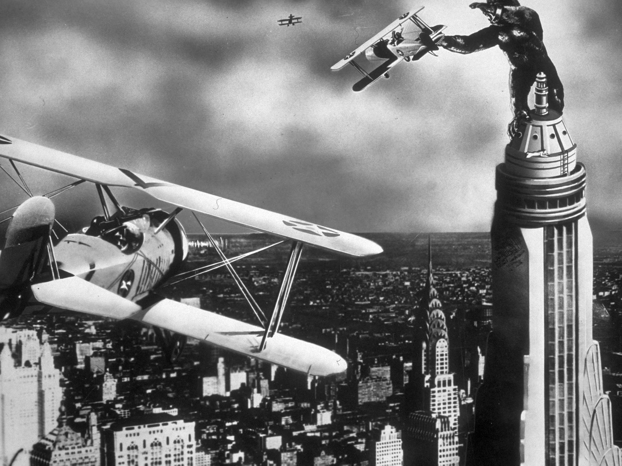 A scene from the film ‘King Kong’, released in 1933