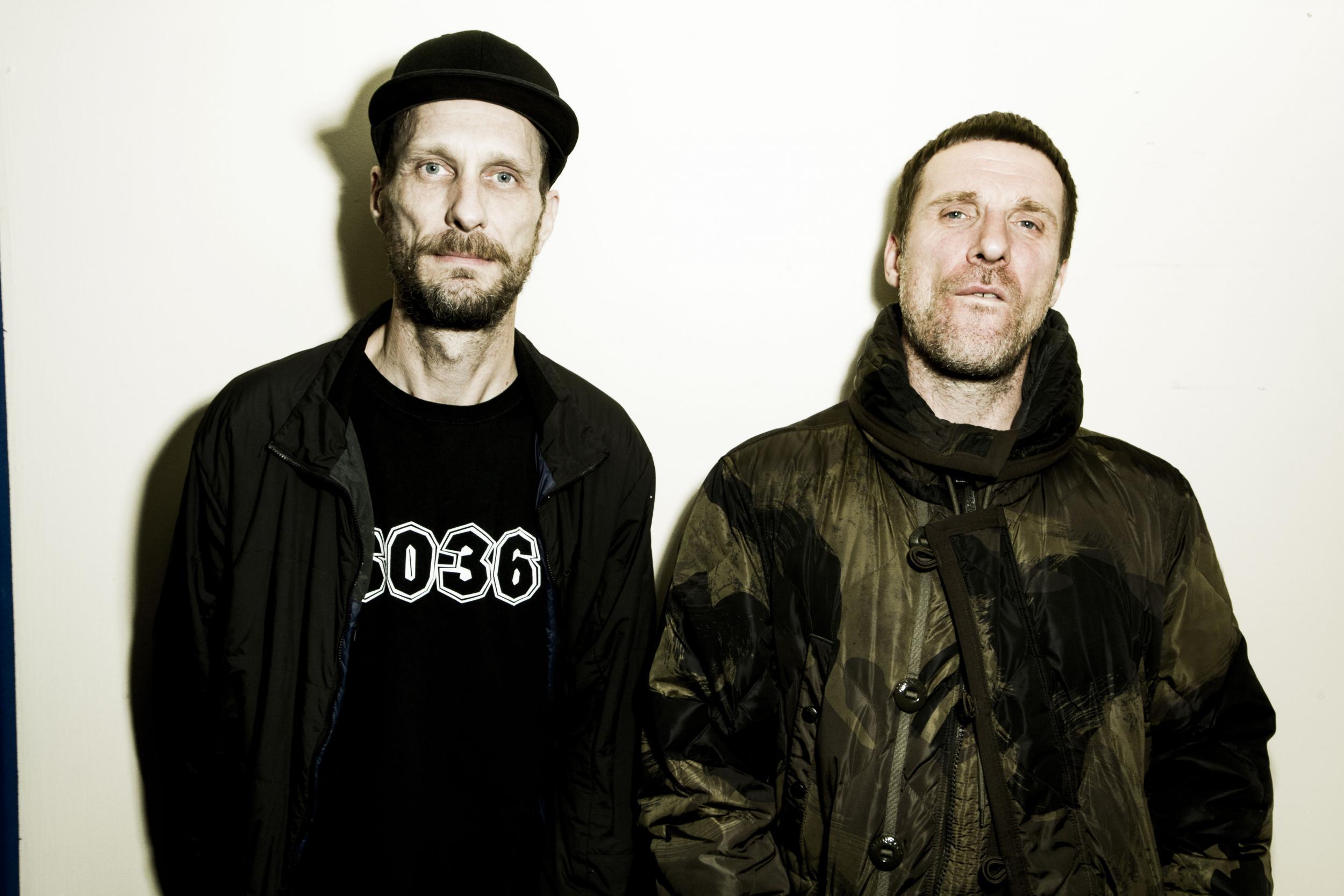 Outsider art: Andrew Fearn (left) and Jason Williamson of Sleaford Mods