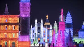 Ice Sculptures Melt At Chinese Winter Festival After Sudden Warm Spell The Independent The Independent