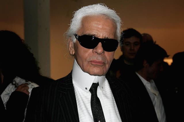 Karl Largerfeld attends the Fendi Party in 2006.