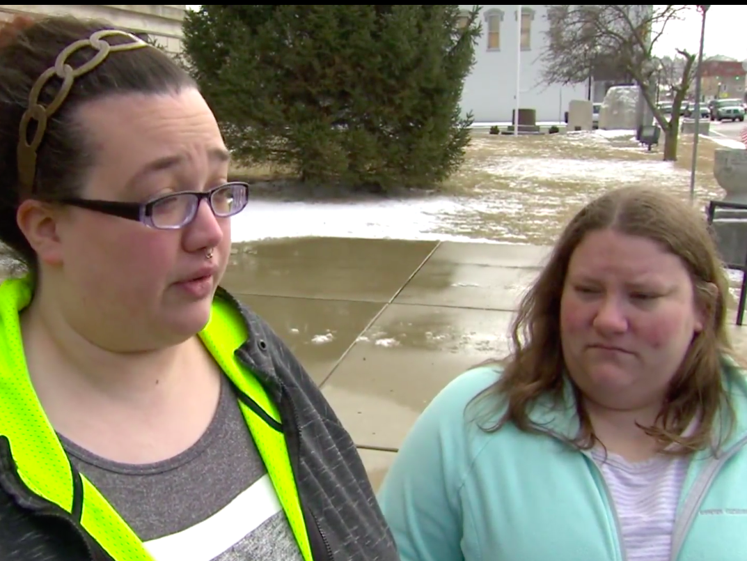Bailey and Samantha Brazzel, a lesbian married couple in Indiana, were turned away by a tax preparer when they attempted to file their taxes jointly last week.