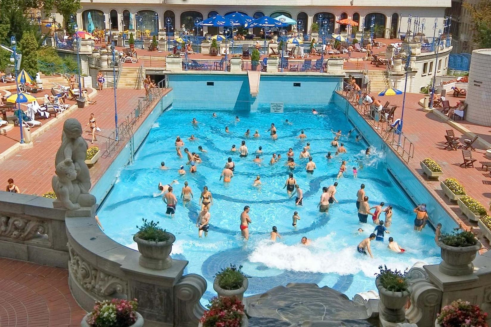 Budapest is known for its outdoor pools