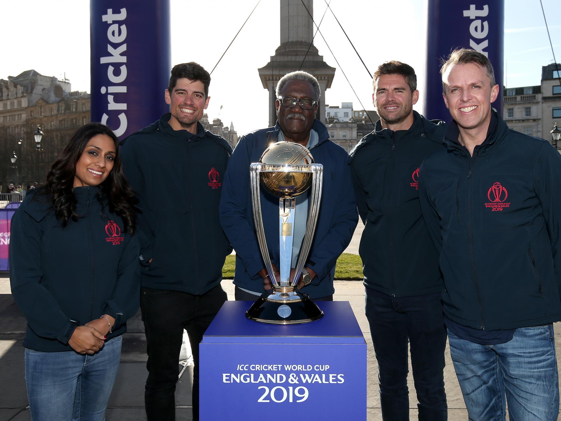 Alastair Cook at the 100-day count down to the World Cup