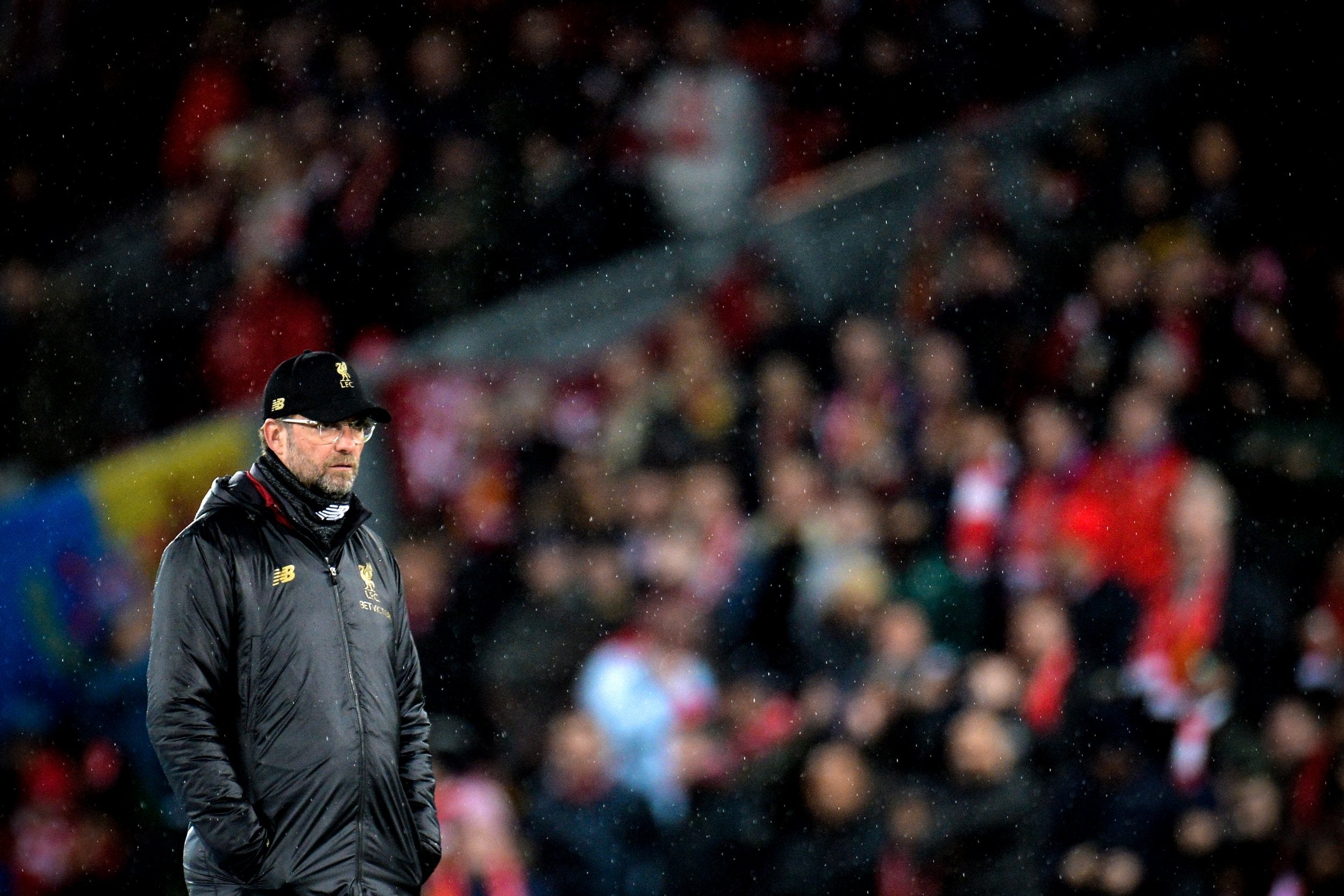 Jurgen Klopp looks on after Bayern hold Liverpool