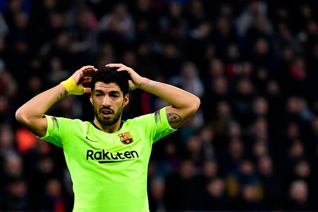 It was a disappointing night for Luis Suarez