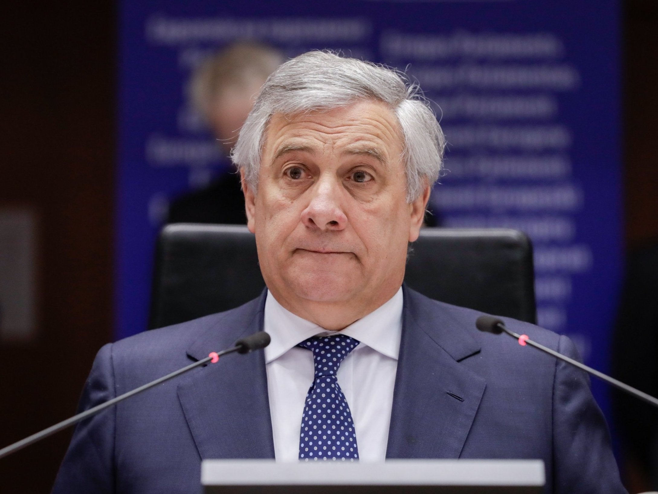 European parliament president Antonio Tajani