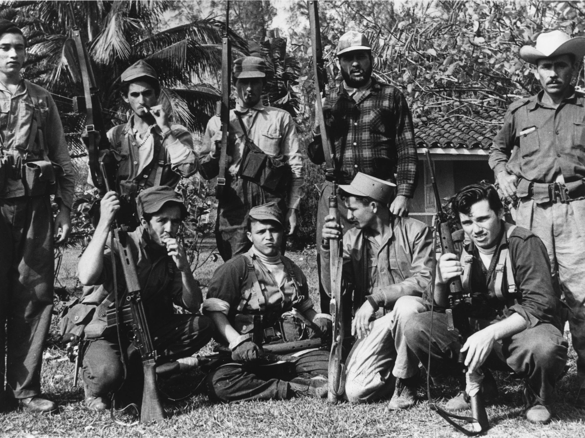 Members of Castro’s militia in the Escambray Mountain area of Cuba during the Bay of Pigs Invasion in 1961