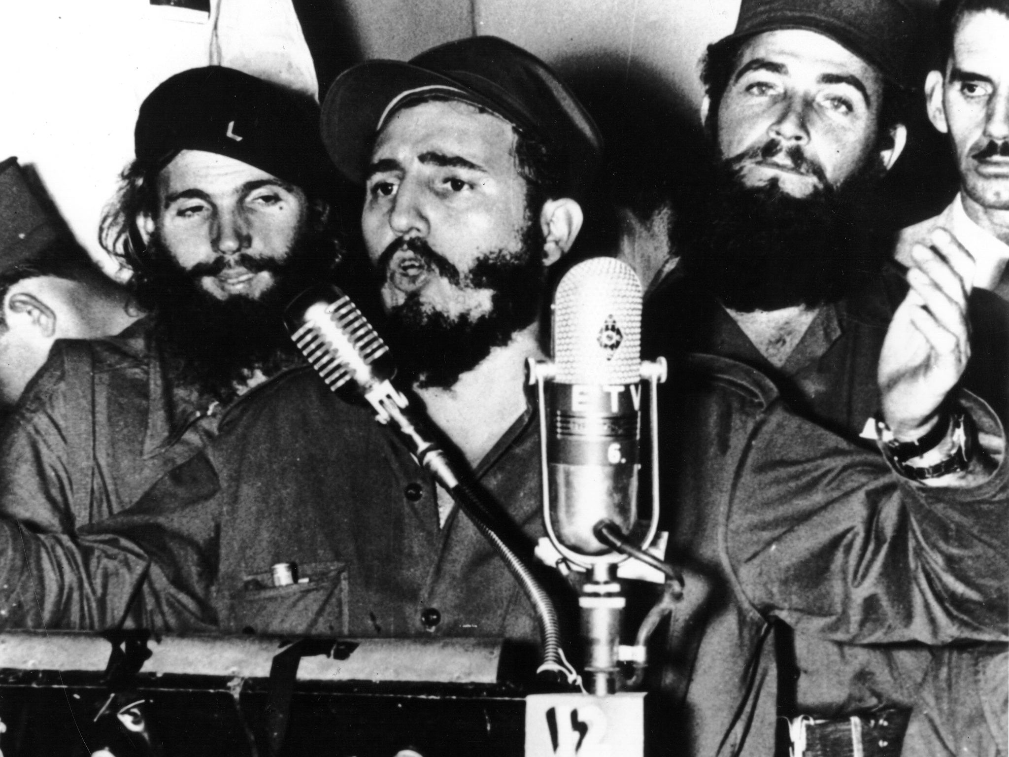 Fidel Castro during an address in Cuba after Batista was forced to flee (Getty)