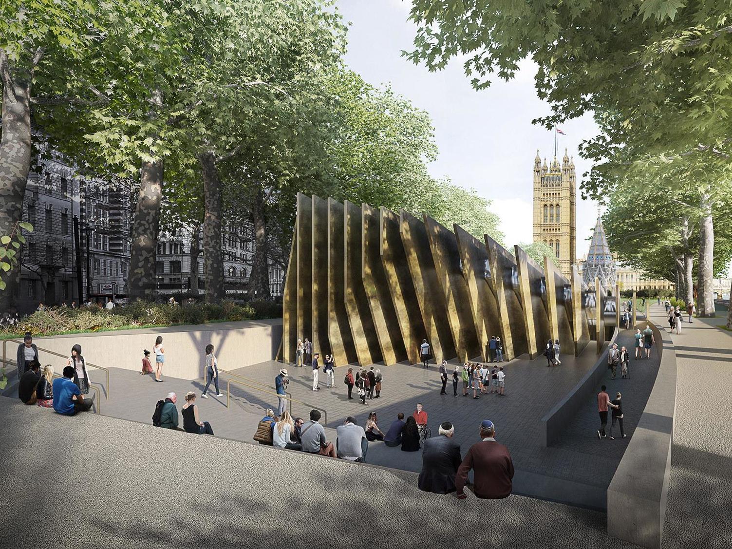 The design of the proposed memorial was chosen following a competition run by the government