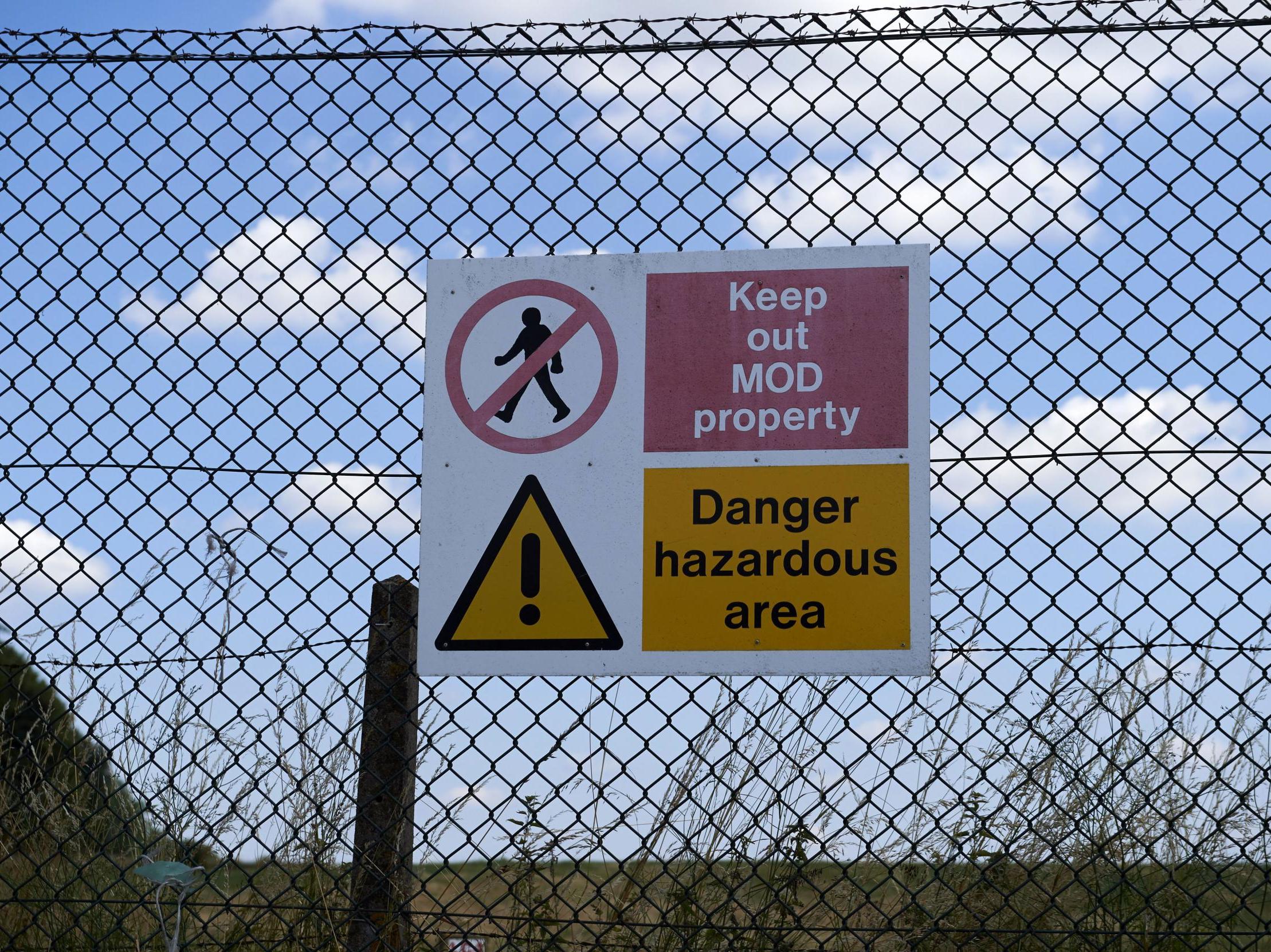 The government's weapons research defence centre at Porton Down, Wiltshire, where scientists tested a nerve agent on guinea pigs