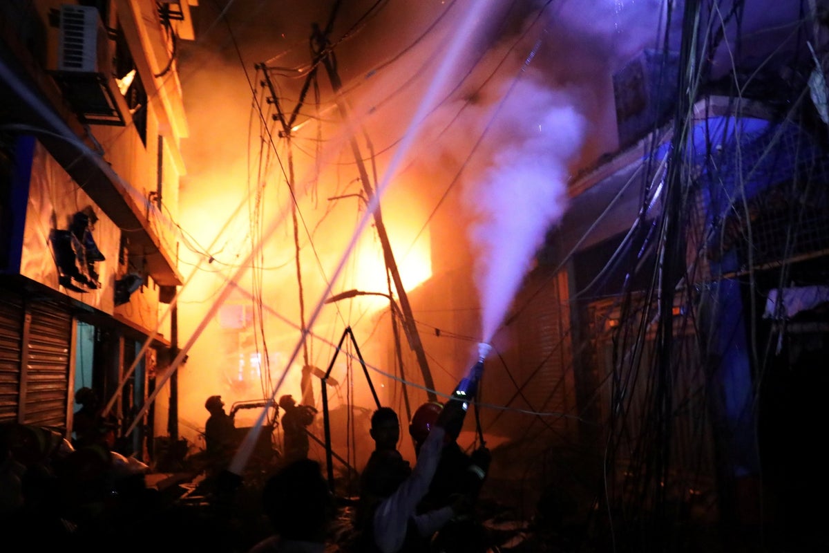 Deadly blaze rips through Dhaka district killing at least 81