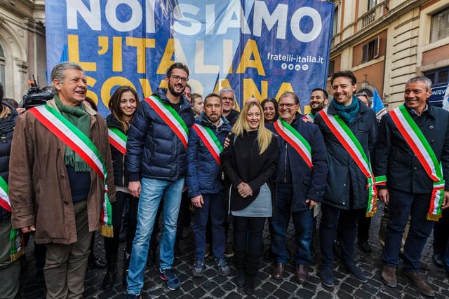 In Italy, up and coming neo-fascist party Fratelli d’Italia is led by a woman: the young and photogenic Giorgia Meloni