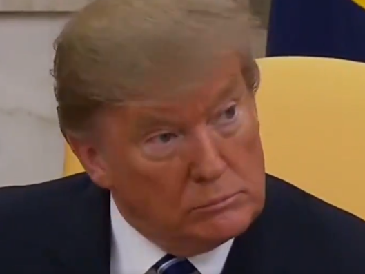 Donald Trump responds to question about global LGBTQ initiative