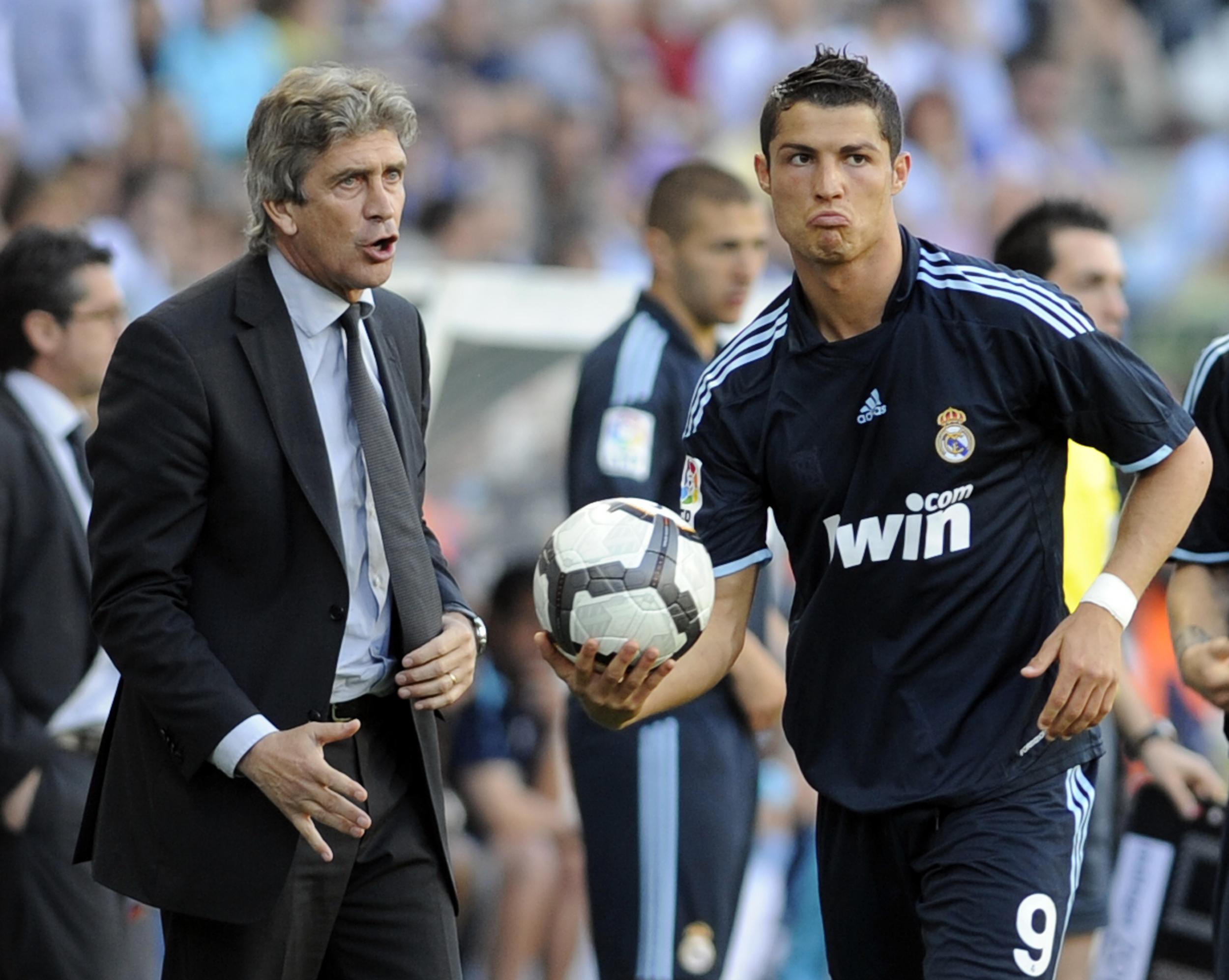 Pellegrini coached Cristiano Ronaldo at Madrid