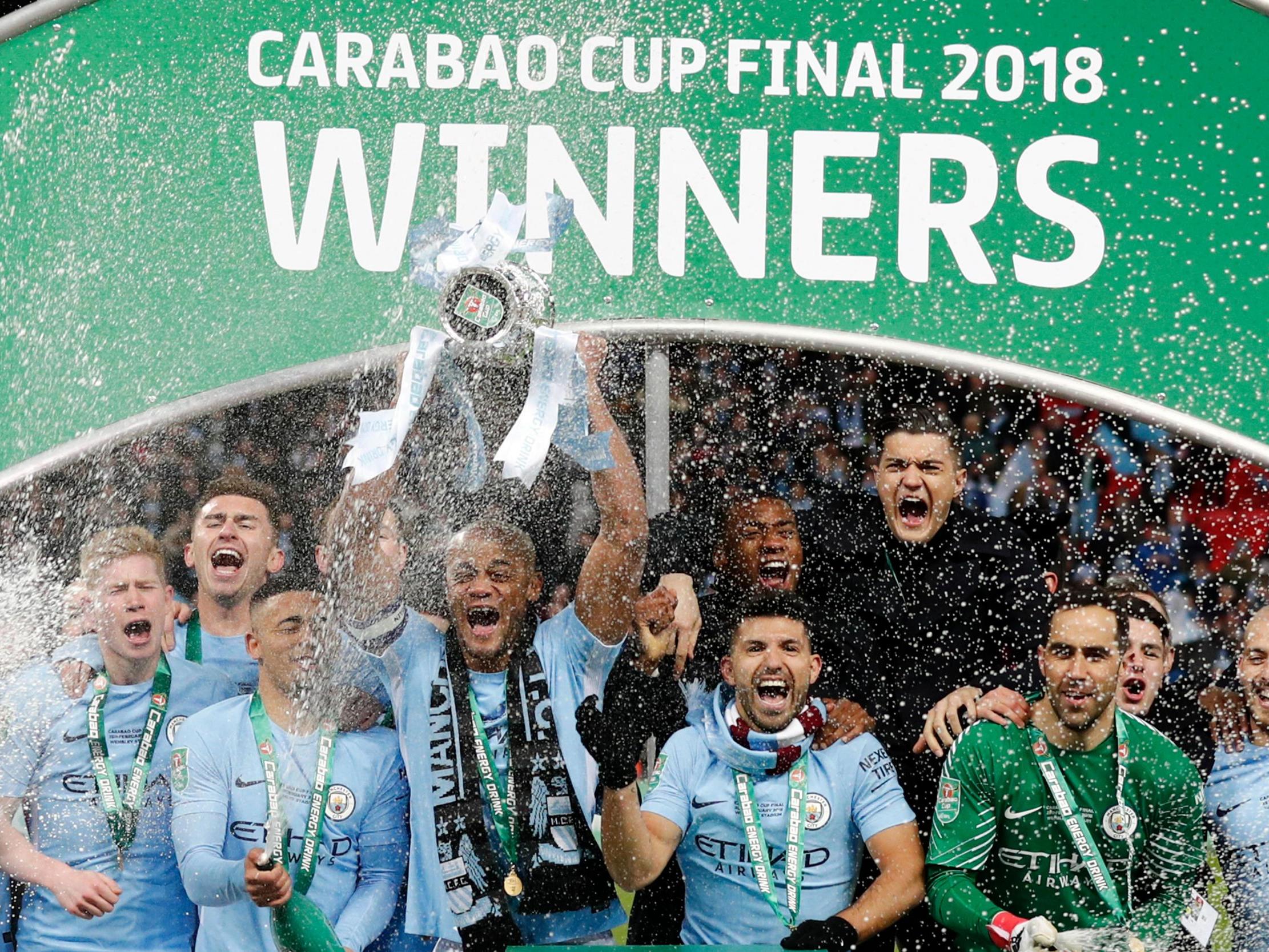 City emerged triumphant in the League Cup last season