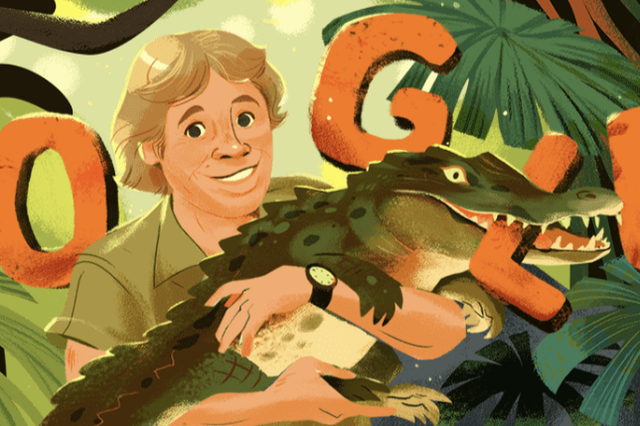 A Google Doodle is celebrating Australian conservationist and TV personality Steve Irwin this Friday.