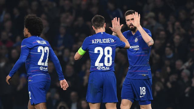 The Blues advanced to the last-16 of the Europa League