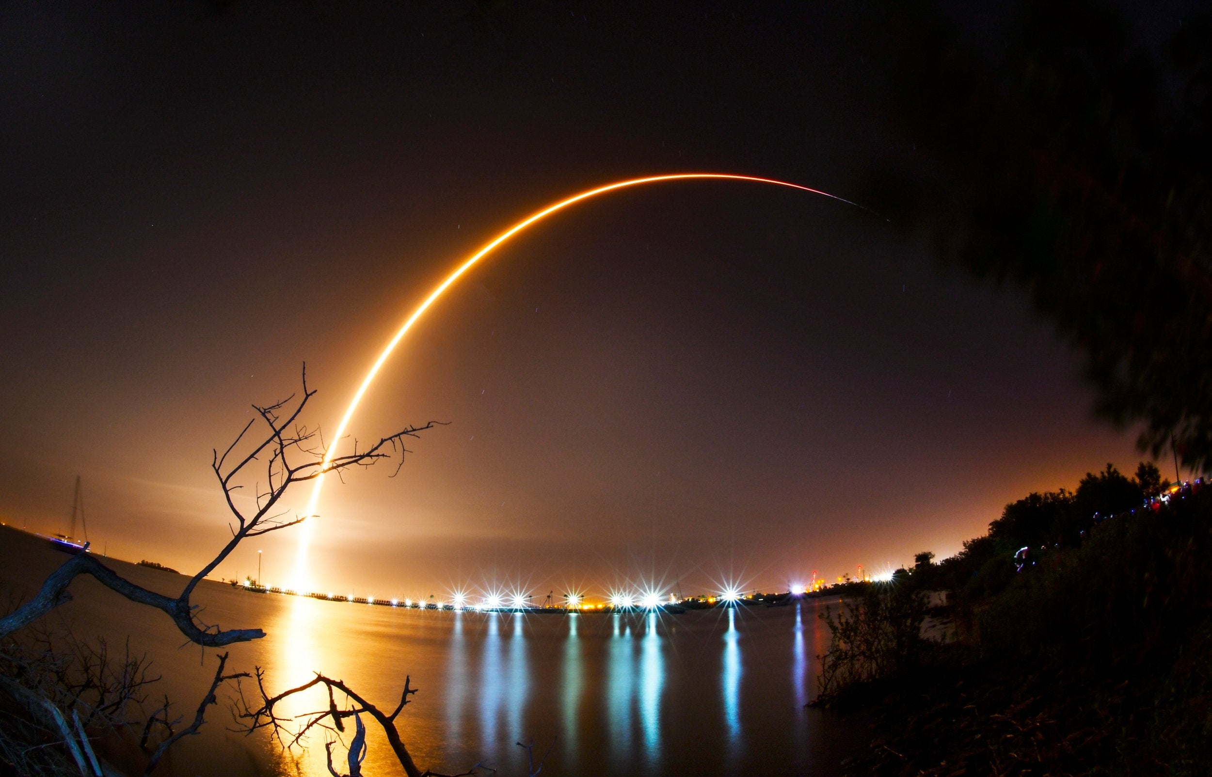 Launch of the SpaceX Falcon 9 rocket from Cape Canaveral