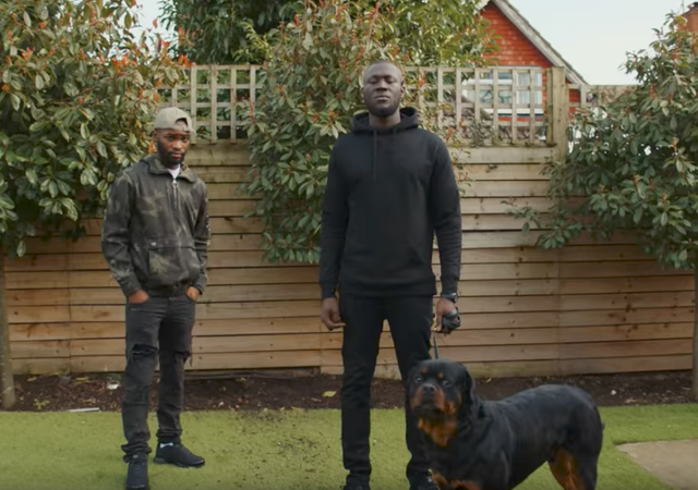 Dave with Stormzy in his video for 'Black'