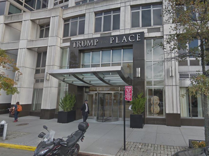 The residents of 120 Riverside Boulevard have voted to remove ‘Trump Place’ sign over their front door after five other buildings in Upper West Side area of New York took down signs with president’s name