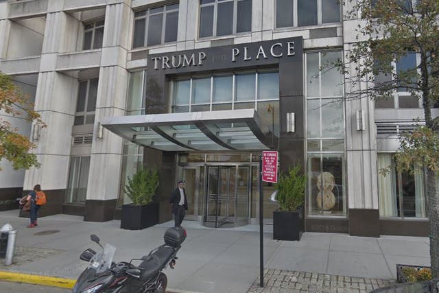 The residents of 120 Riverside Boulevard have voted to remove ‘Trump Place’ sign over their front door after five other buildings in Upper West Side area of New York took down signs with president’s name