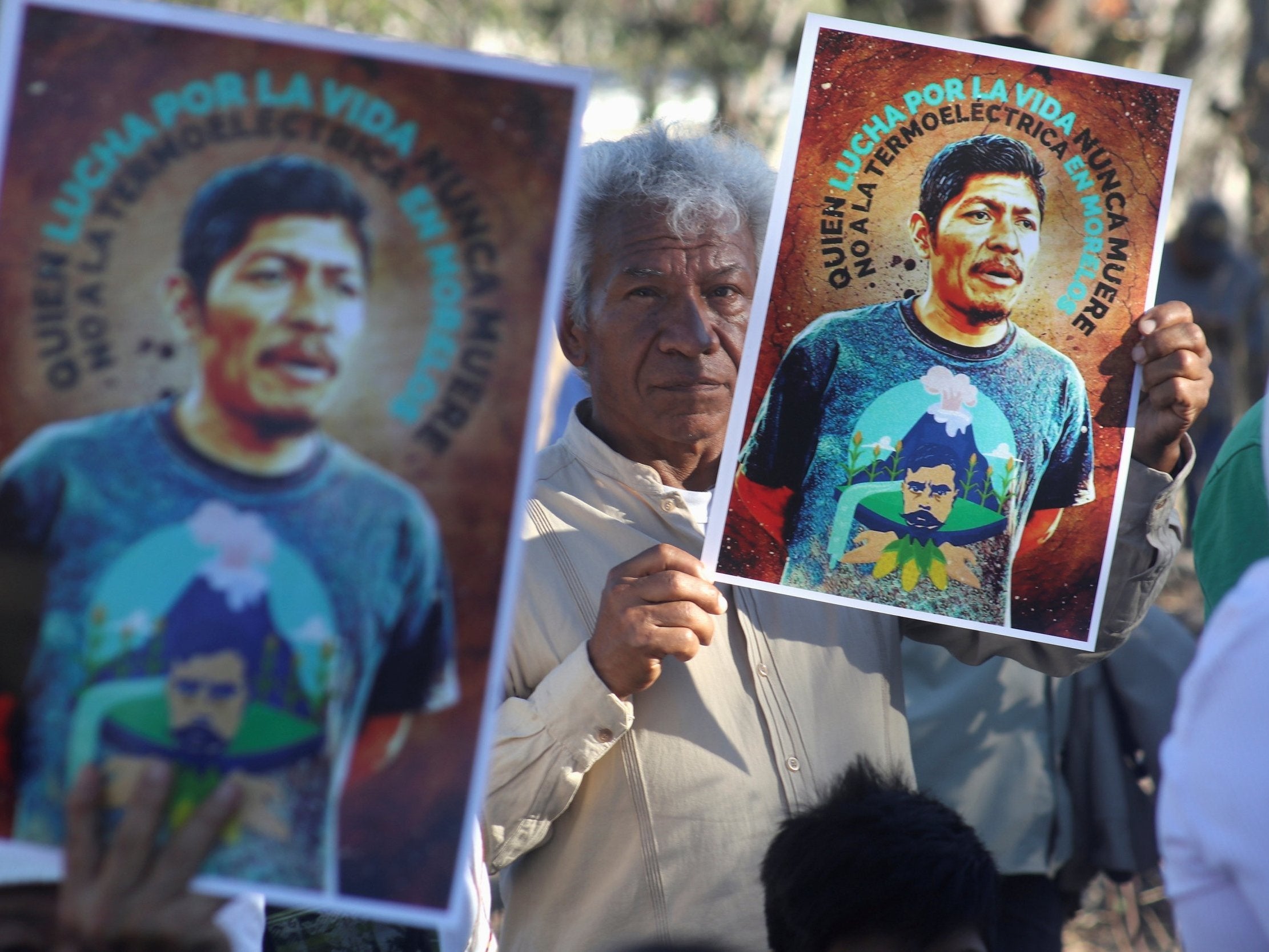 Activists pay tribute to Mr Soberanes at funeral procession