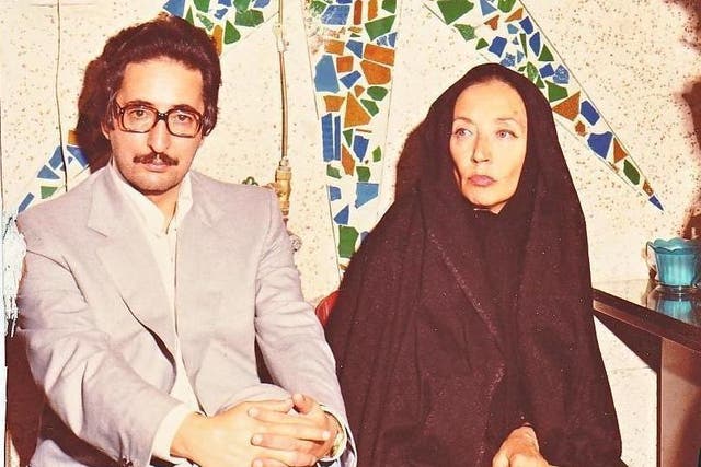 Fallaci in Iran with Abolhassan Banisadr, the Islamic Republic’s first prime minister, in 1979