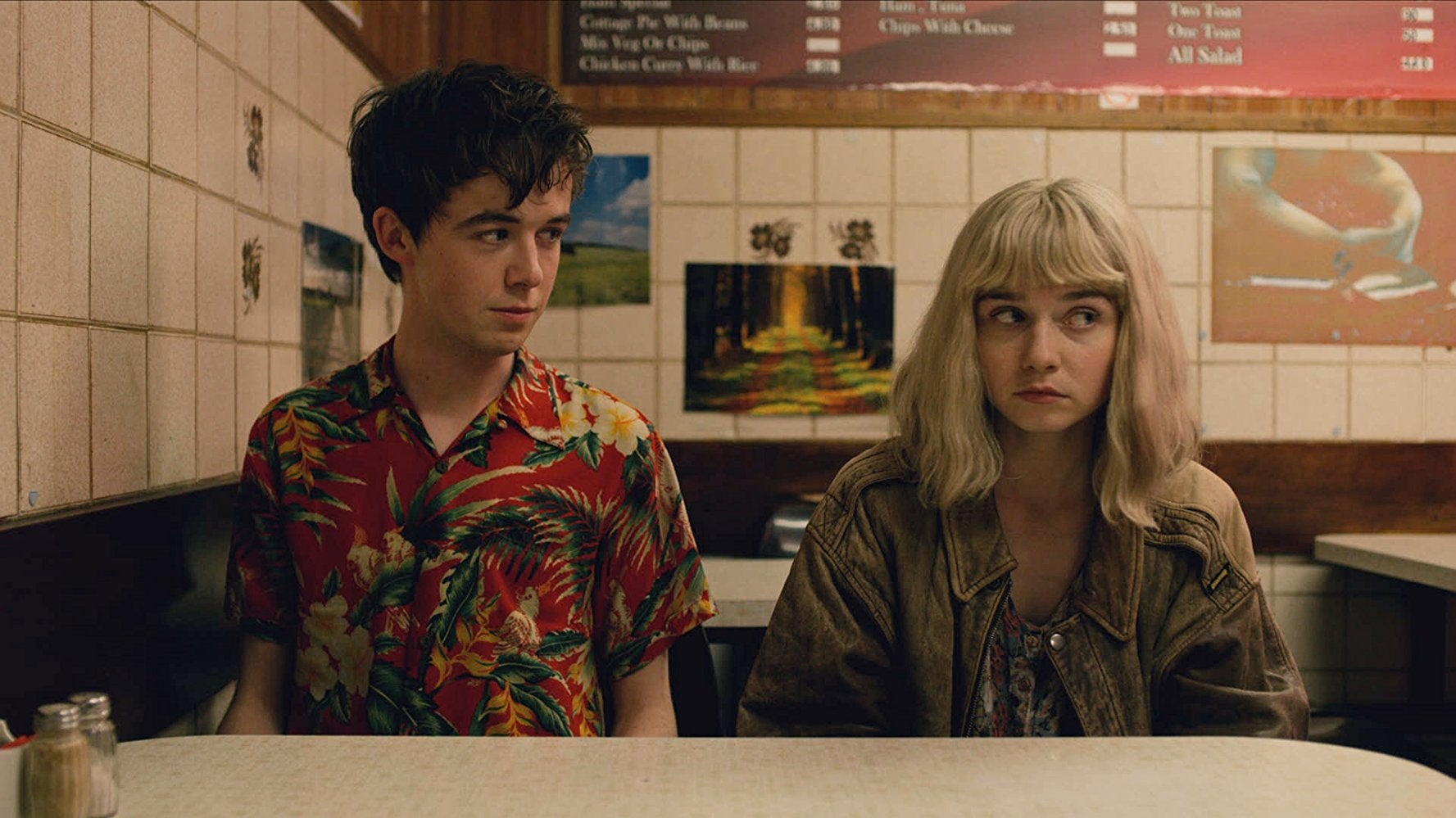 Alex Lawther and Jessica Barden in ‘The End of the F***ing World’