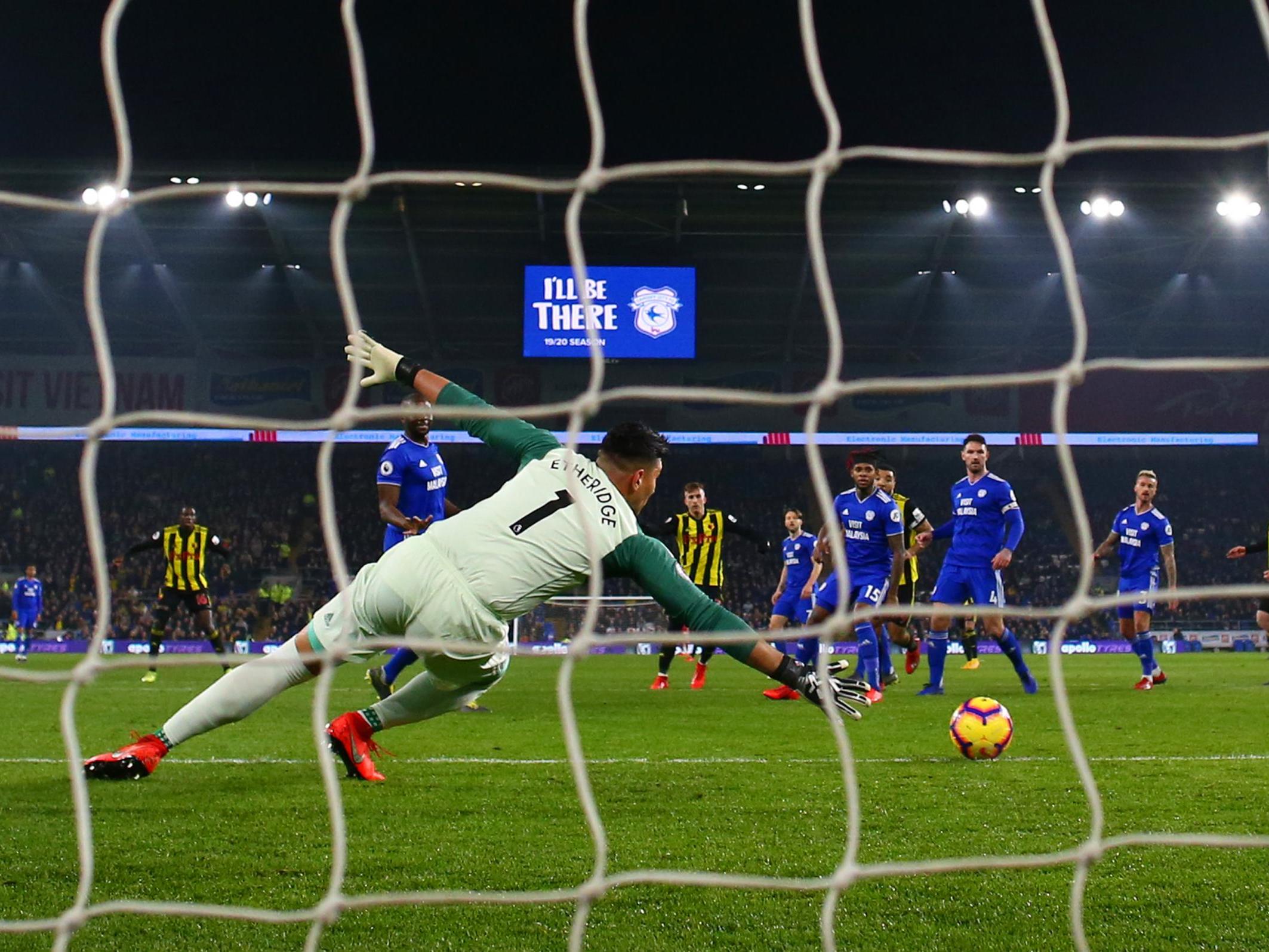 Gerard Deulofeu puts Watford ahead with his first goal of the evening