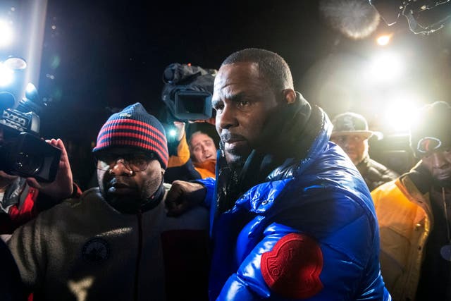 R Kelly surrenders to authorities at Chicago First District police station, Friday 22 February, 2019