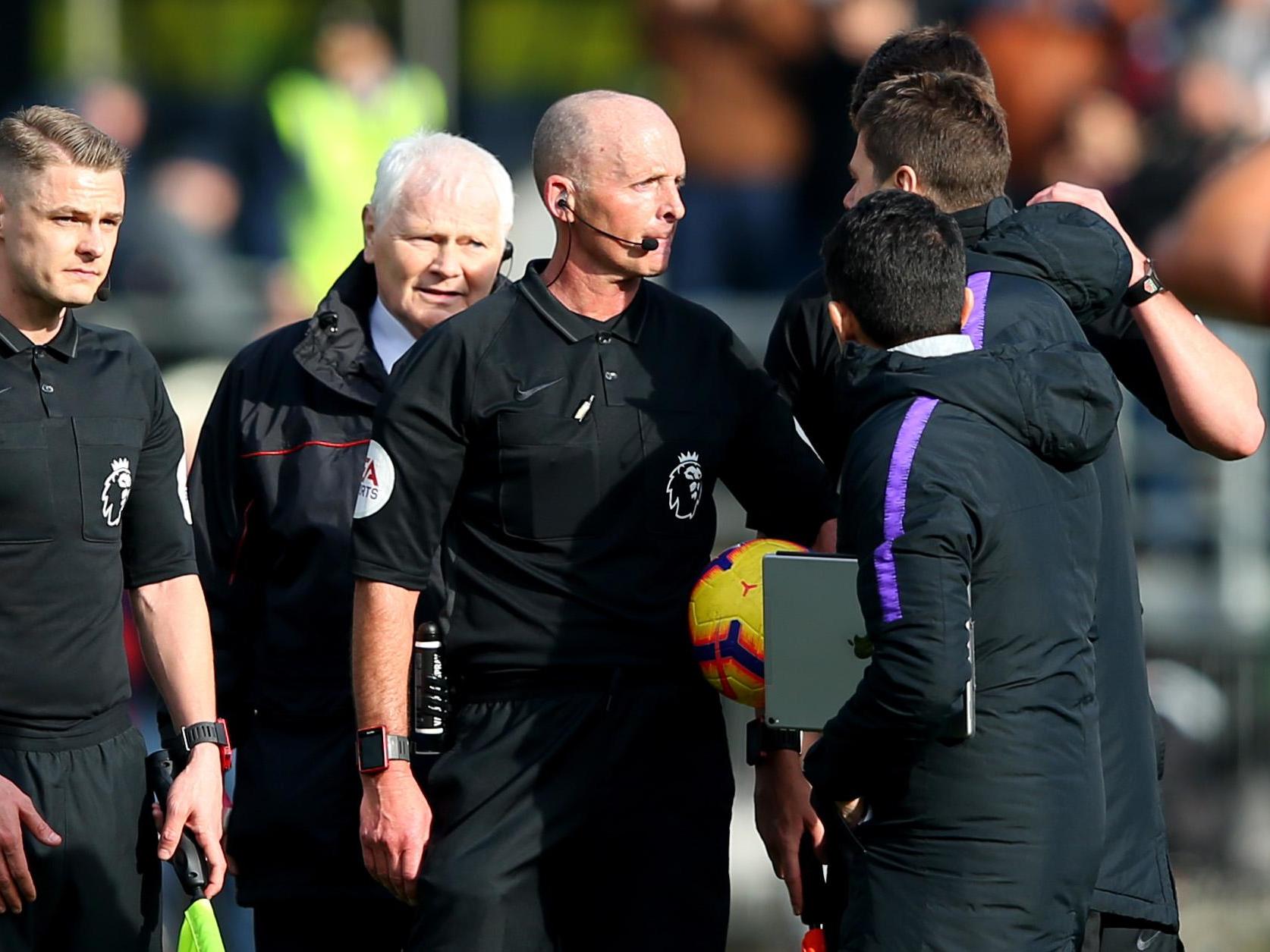 Mauricio Pochettino angrily confronted Mike Dean after the final whistle