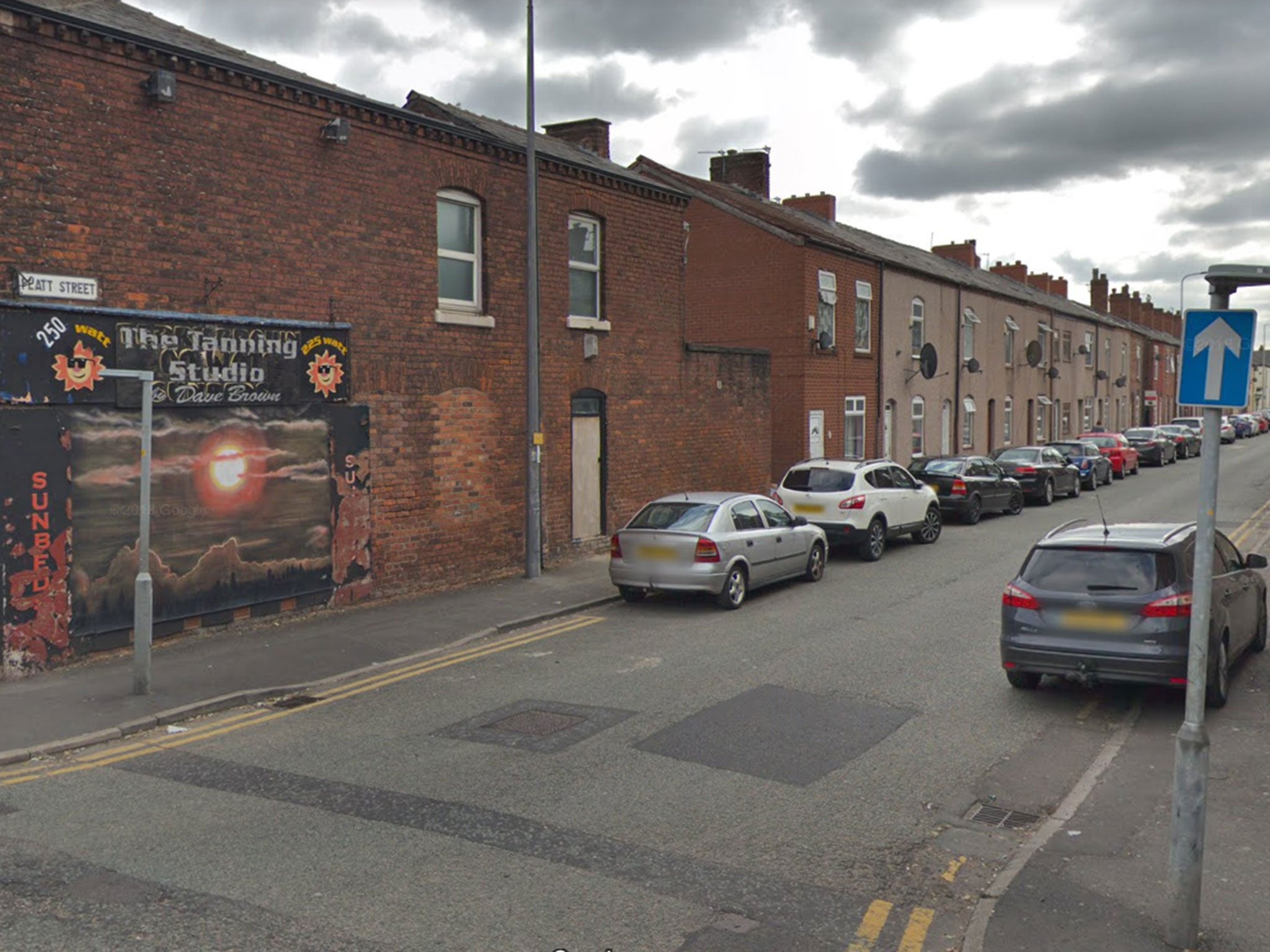 The stabbing happened in a house on Platt Street in Leigh, Wigan