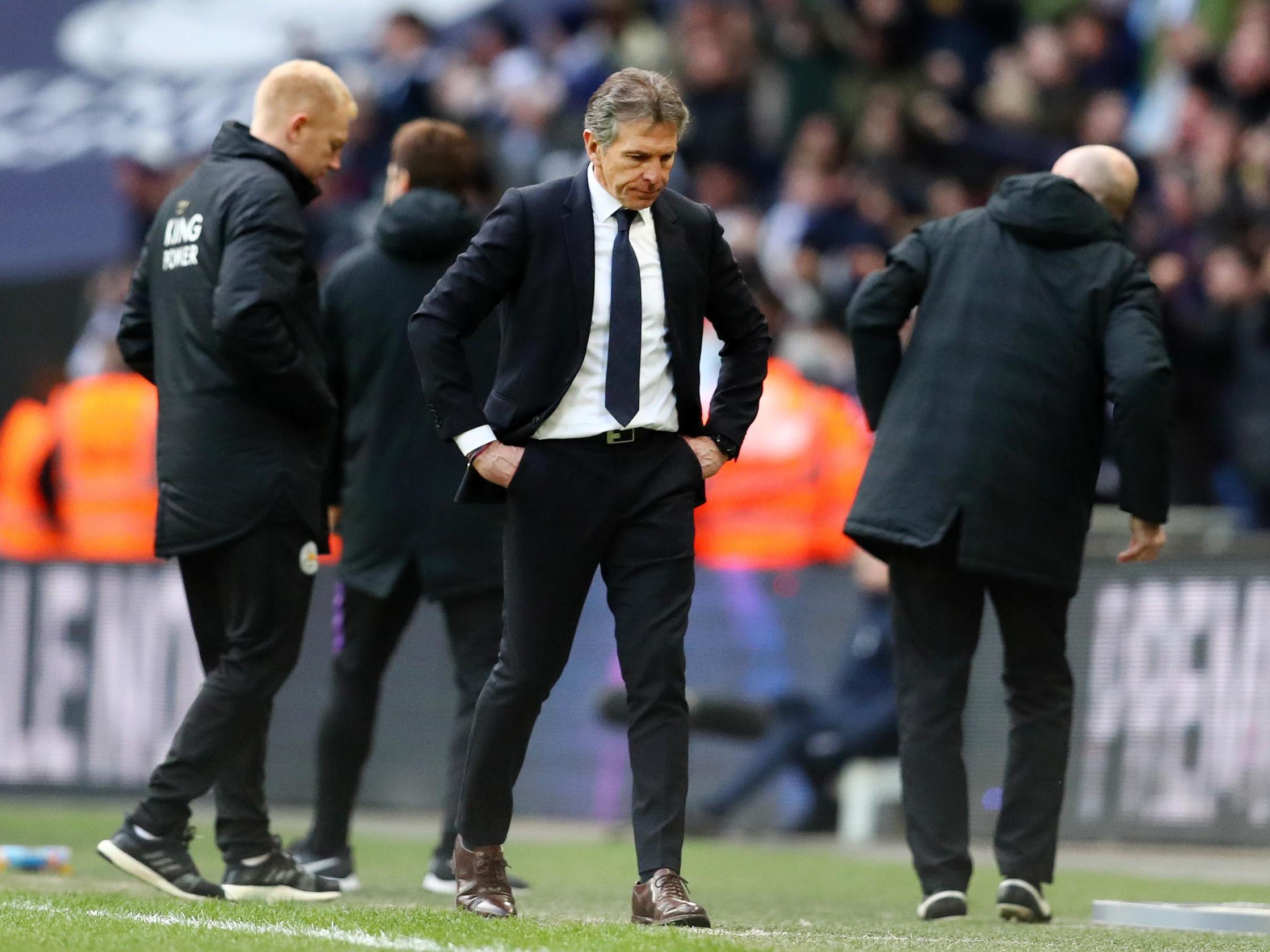 Claude Puel was sacked by Leicester on Sunday