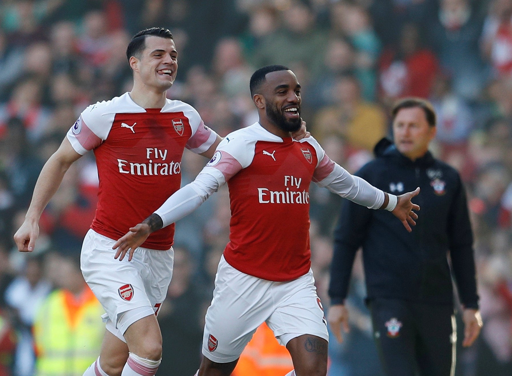 Alexandre Lacazette got the hosts up and running (Reuters)