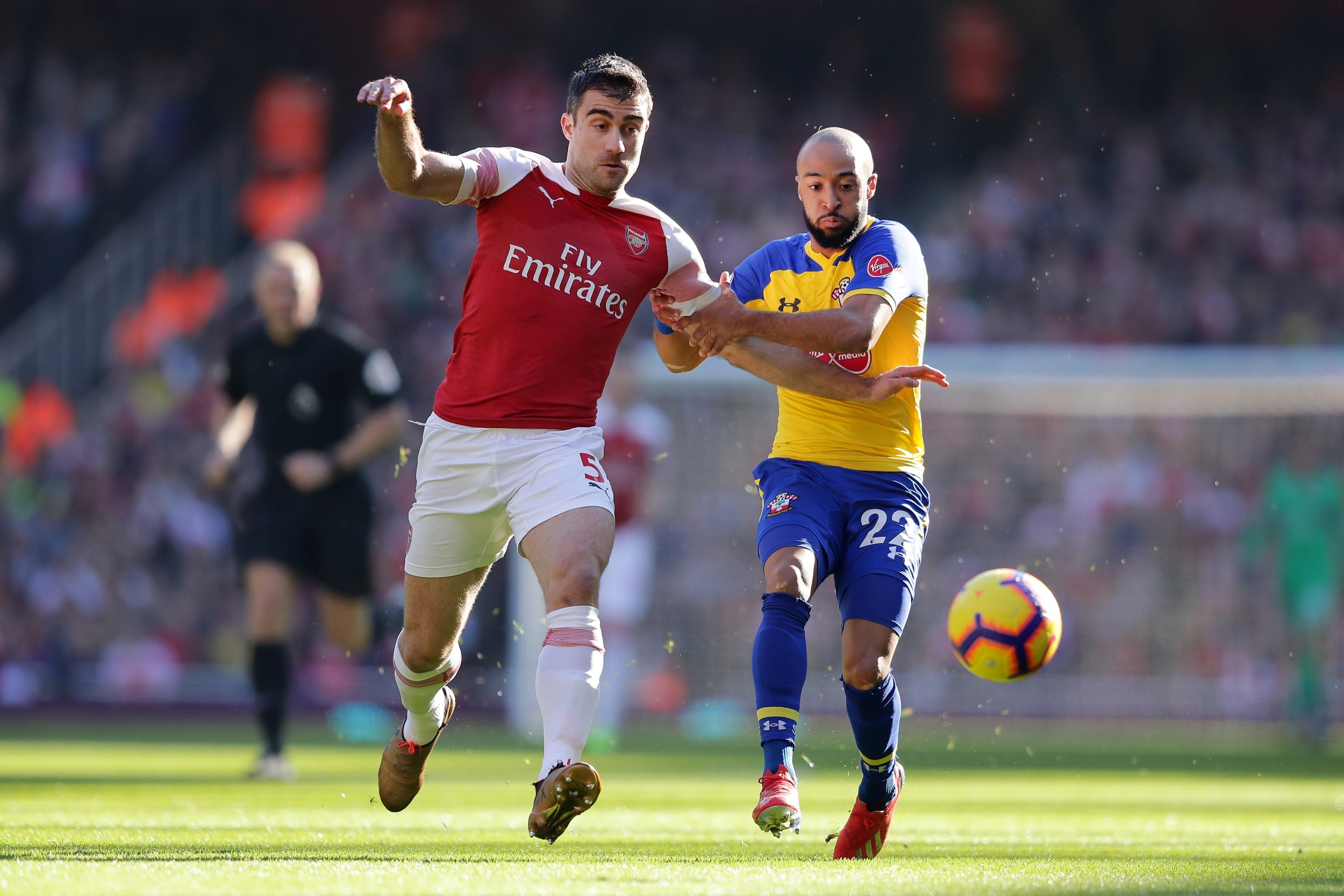 arsenal vs southampton player